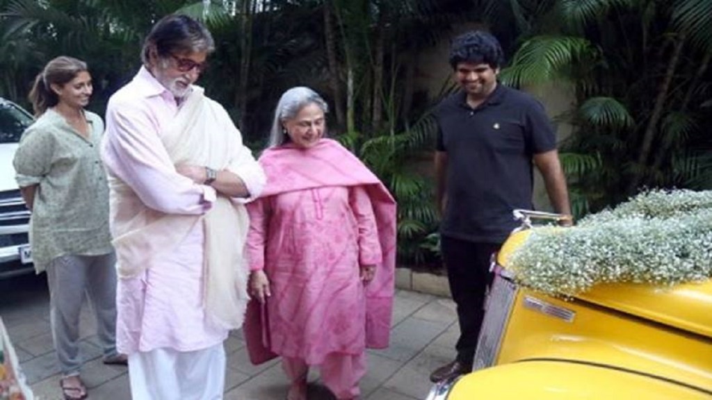 Bollywood star Amitabh Bachchan Car