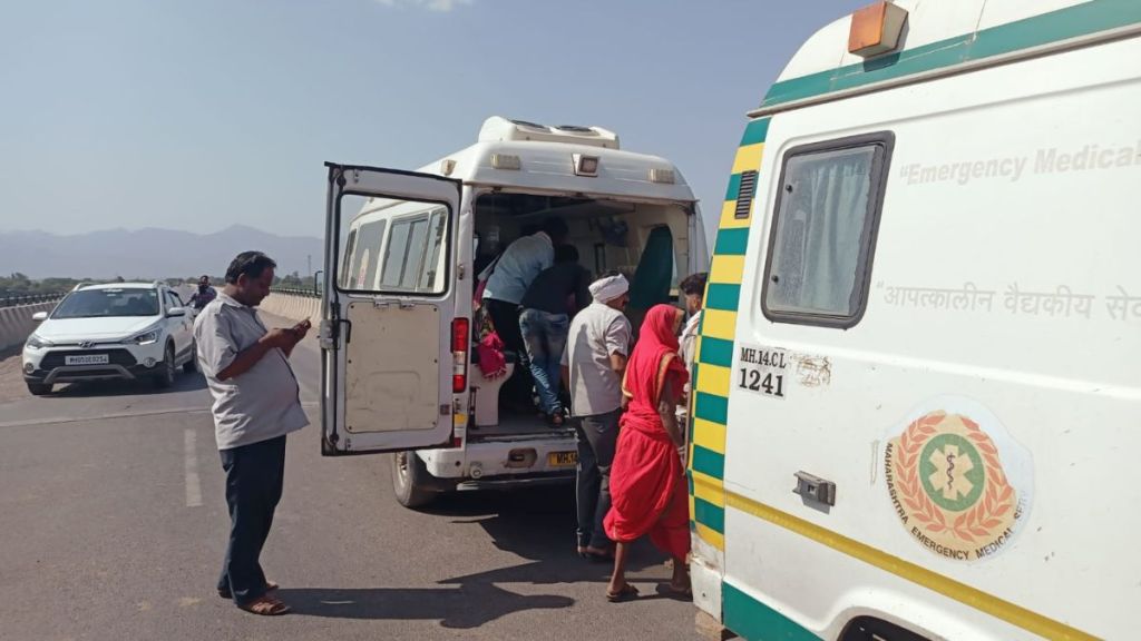 Delivery in an ambulance