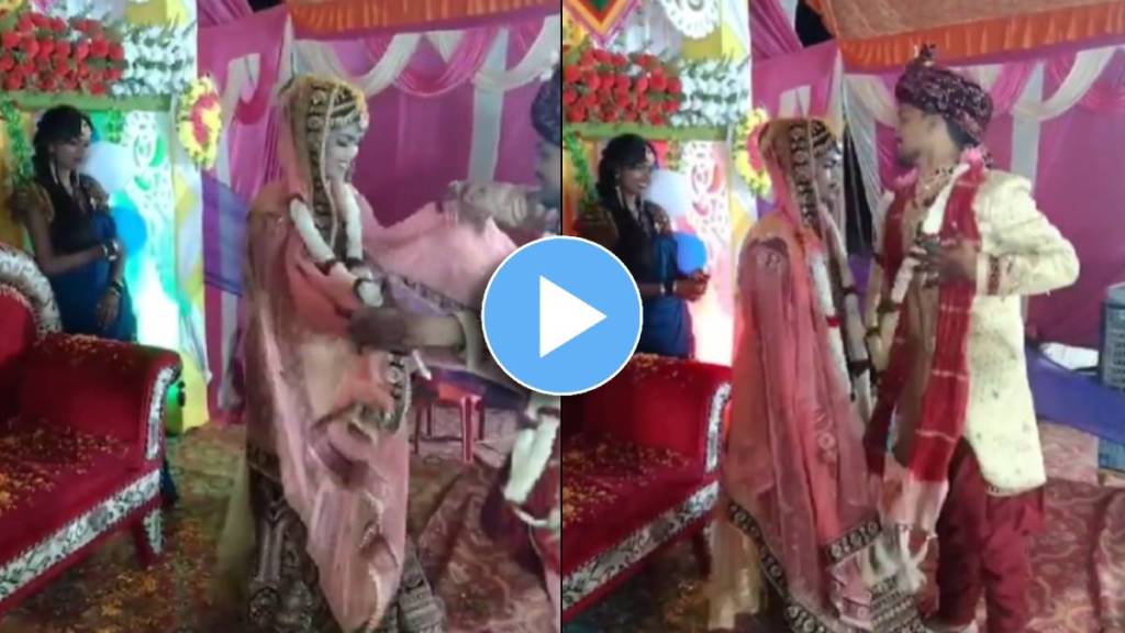 groom dancing infront of his bride on bhojpuri song
