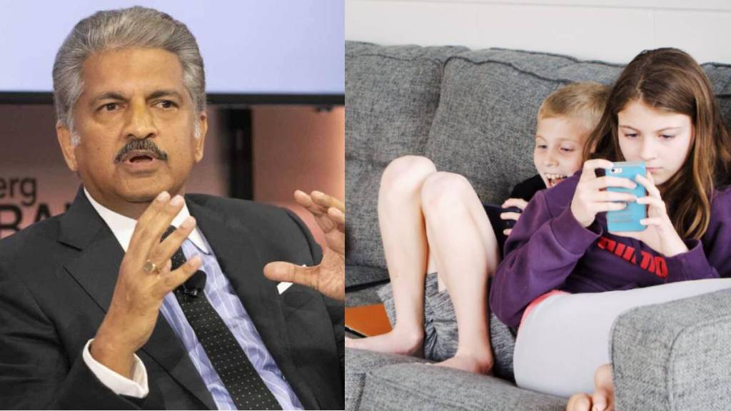 Anand mahindra shared study showing dangers of early smartphone use in children
