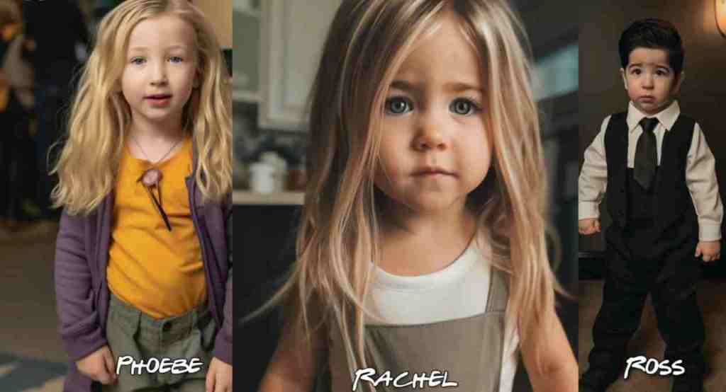 AI-generated pics of the FRIENDS cast as kids is too cute