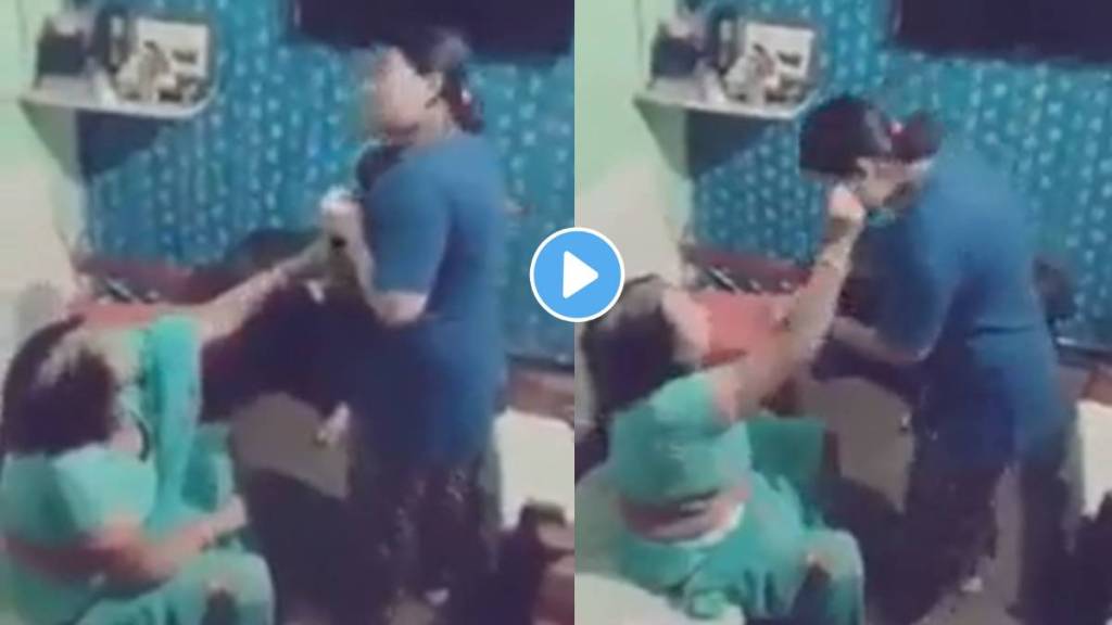 Daughter in law slapped mother in law Kalesh video viral