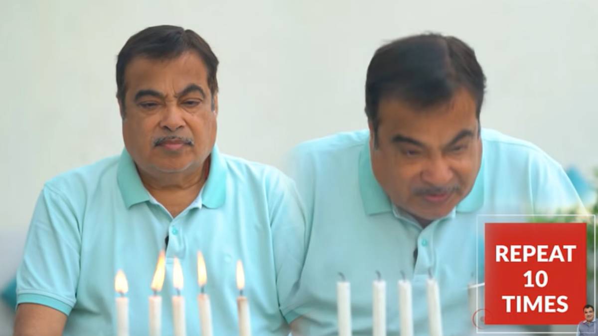 Nitin Gadkari Loose 56 kg Weight Reduced From 135 kgs to 89 kg With These 7 Simple Exercise For Breathing Issues Birthday Special