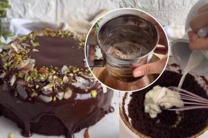 Ragi Jaggery Chocolate Cake