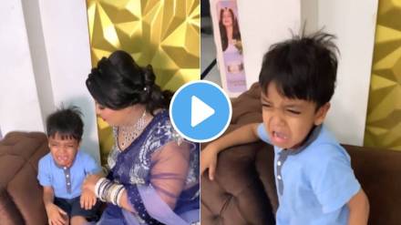 child unable to recognize mother after make up