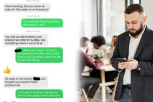 Boss employee chat viral