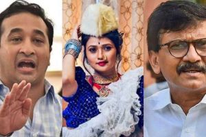 Nitesh Rane Gautami Patil Sanjay Raut