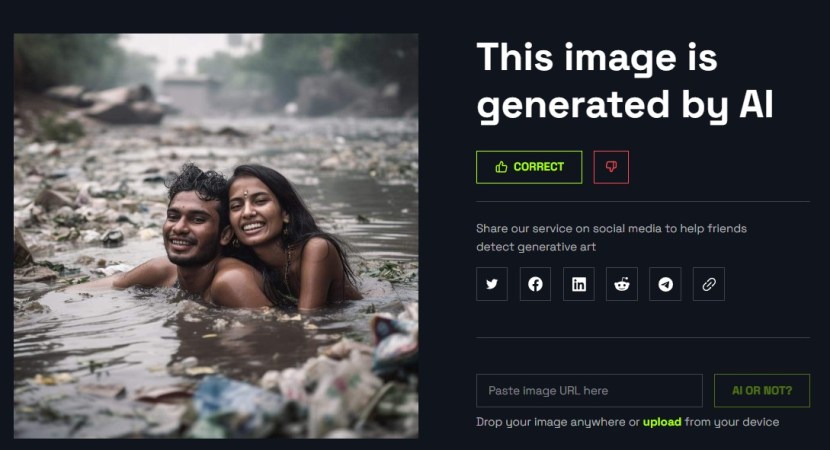 Couple Kissing Romance In Dirty Drainage Pre-Wedding Photoshoot How AI changed Their Faces Why People Are Praising 