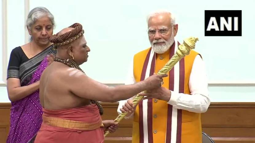 Pm narendra modi sengol
