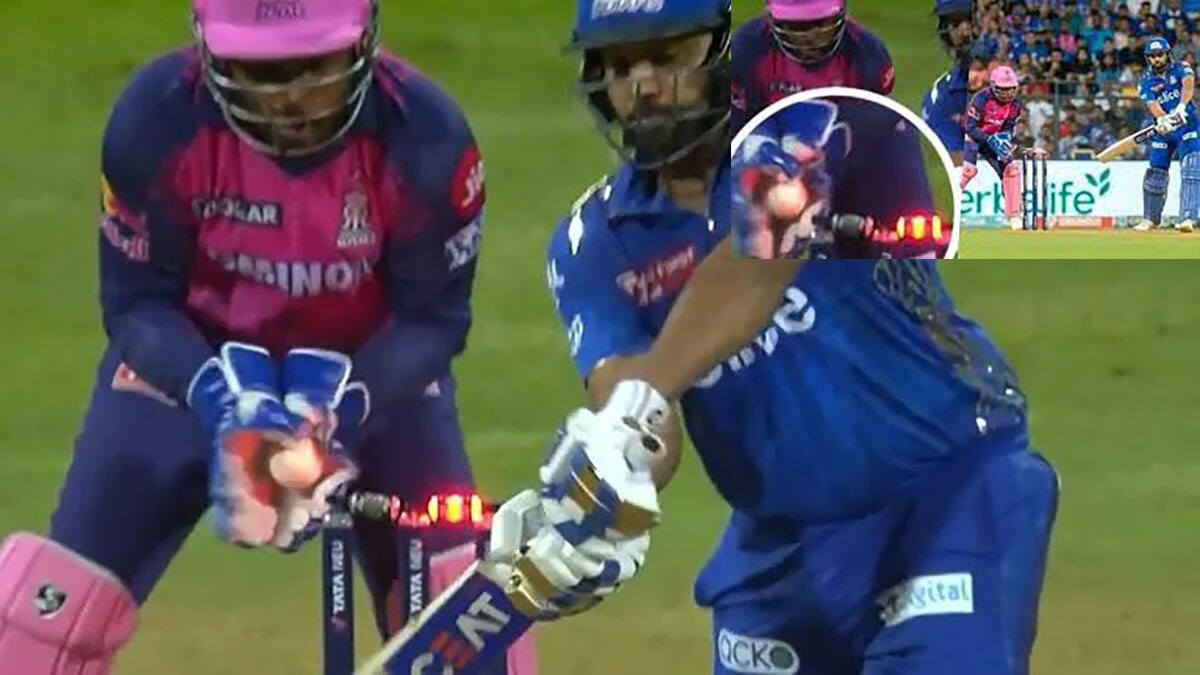 Video: There was a ruckus on Rohit Sharma's wicket in the match against Rajasthan now this truth came to the fore