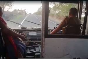 Sangli, ST bus, driver, jugad, kavathe mahankal road