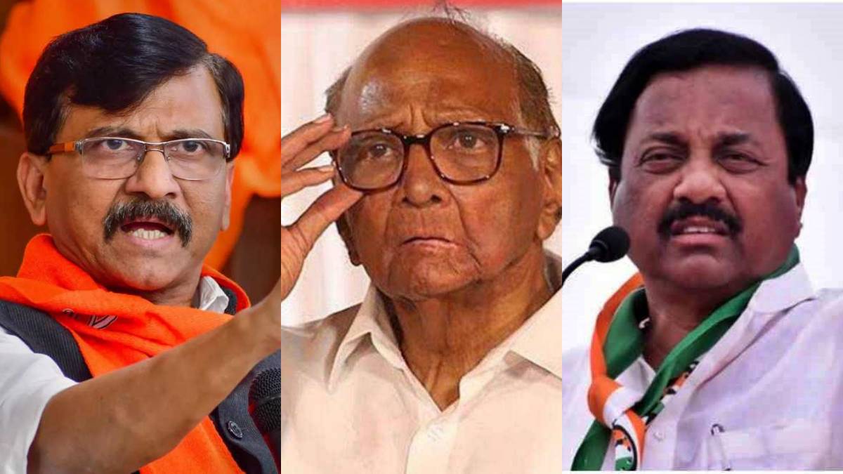 Sanjay Raut Sharad Pawar Sunil Tatkare