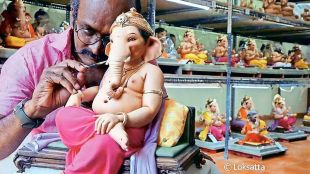 Shadu clay ganesh idol