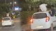 Viral Video of youngsters drinking alcohol and doing push ups on roof of the moving car