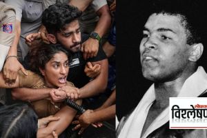 Wrestler Vinesh Phogat and Mohammad Ali