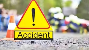 Husband wife injured two-wheeler accident Bhopar Gharivali dombivli