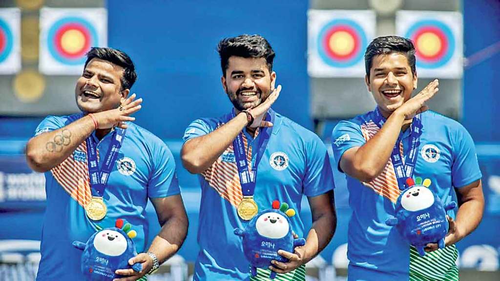 asia cup archery india clean sweep in compound section