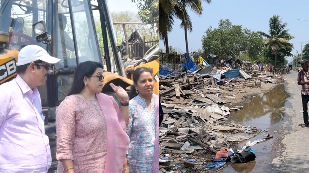 326 huts demolished gorai mumbai