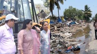 326 huts demolished gorai mumbai