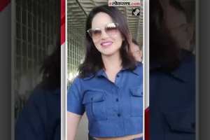 Check out Sunny Leones cute look at the airport
