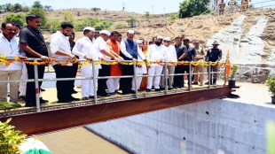 A project even before the birth of Fadnavis completed after 53 years water testing in the canal of Nilavande Dam The Deputy Chief Minister