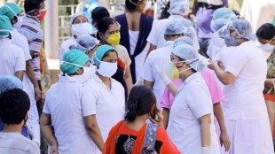 nurses protest office executive health officers friday mumbai