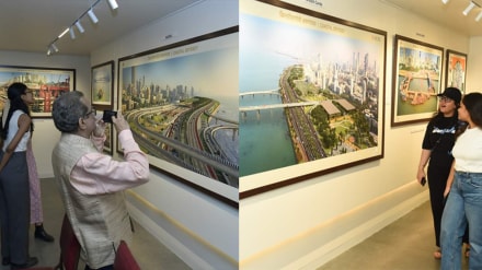 opportunity construction Mumbai coastal route photographs