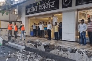 action shed illegal construction prashant corner thane