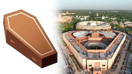 rjd compared new parliament building with coffin