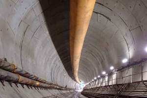 tunnel work in Mumbai Coastal Road project