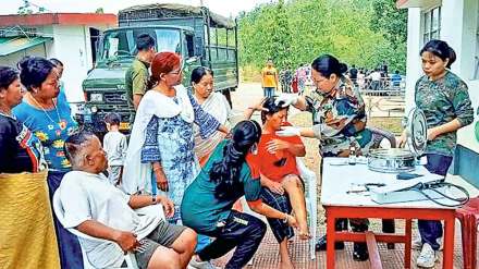 human chain to protect meitei community
