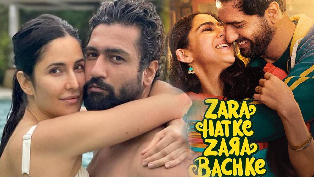 vicky kaushal, sara ali khan and katrina kaif