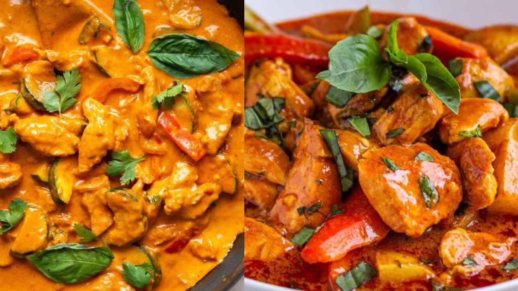 How to make Thai Red Chicken Curry marathi recipe