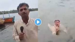 Cyclone Biparjoy Pakistan Video news reporter Viral Video