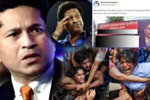 Sachin Tendulkar Brutally Slammed Over Wrestlers Protest Reaction Congress Questions Are You Afraid Of CBI income Tax Raid