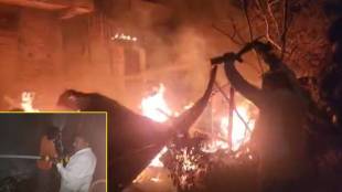 Massive house fire in Buldhana