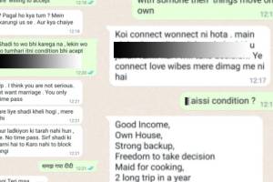 Girl Abuses Guy On Matrimony Site Whatsapp Chats Viral After Her Bizarre Demands For Groom People Get Angry By Her Msgs