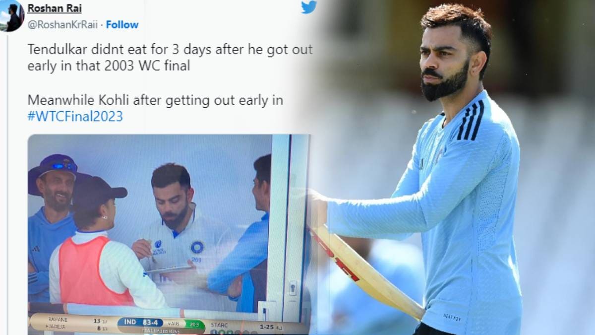 India WTC Lost Virat Kohli Brutally Trolled Saying Sachin Tendulkar Did Not Eat Three Days Over Kohli Eating Photo Former Gives Slam Reply 