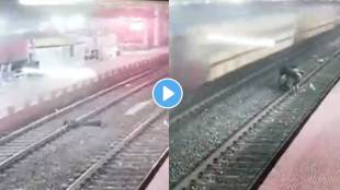 Man Try to suicide railway-track platform women police constable save his life