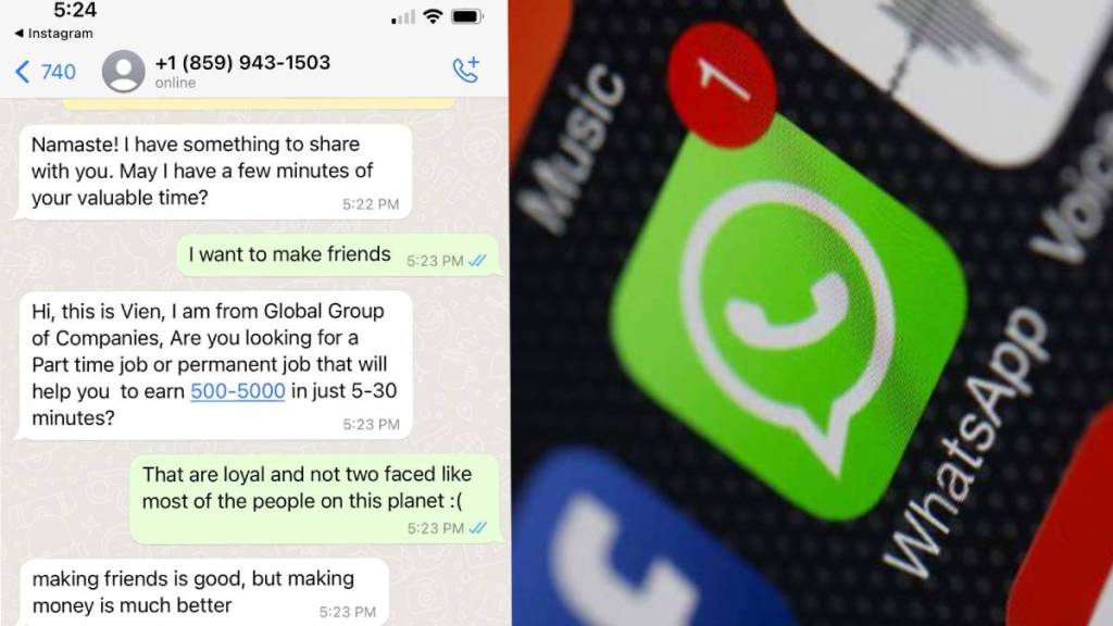 whatsapp scammer screenshot-viral man valuable lesson