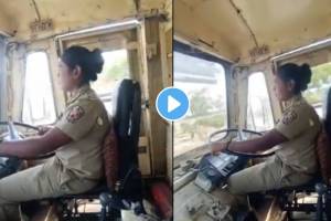 Pune news for the first time in the history of st a bus was driven by a woman on the saswad jejuri route