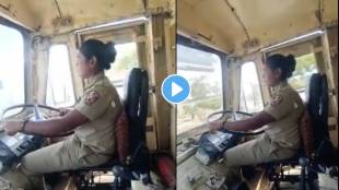 Pune news for the first time in the history of st a bus was driven by a woman on the saswad jejuri route