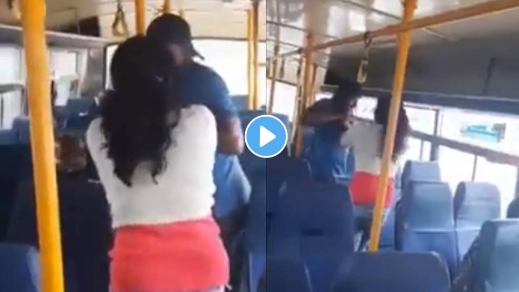 A woman beat her eve teaser at KR Pete bus stand