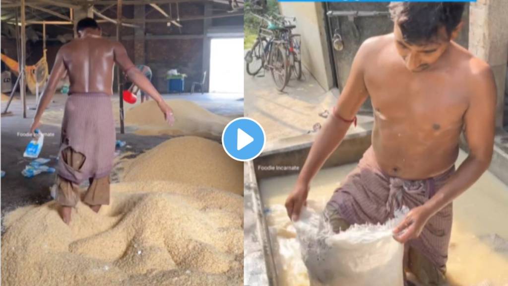 Making of puffed rice using dirty water video viral on social media people shocked after watch do not eat bhel