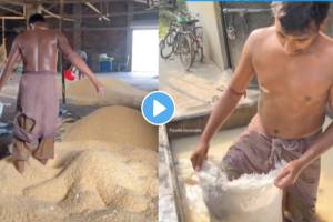 Making of puffed rice using dirty water video viral on social media people shocked after watch do not eat bhel