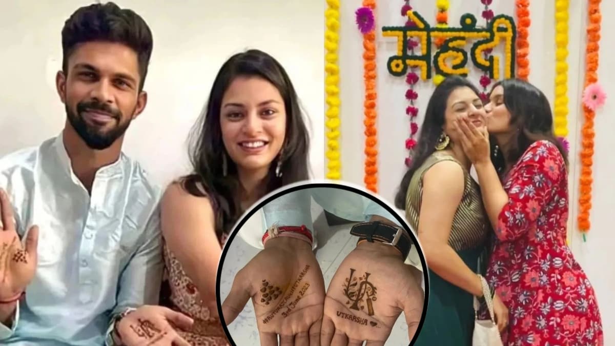 Ruturaj gaikawad mehendi photos