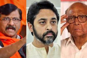 Sanjay Raut Nilesh Rane Sharad Pawar
