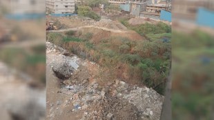 Soil filling of natural drains in Dombivli MIDC