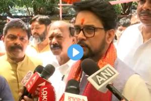 anurag thakur in mumbai over wrestler protest in jantarmantar