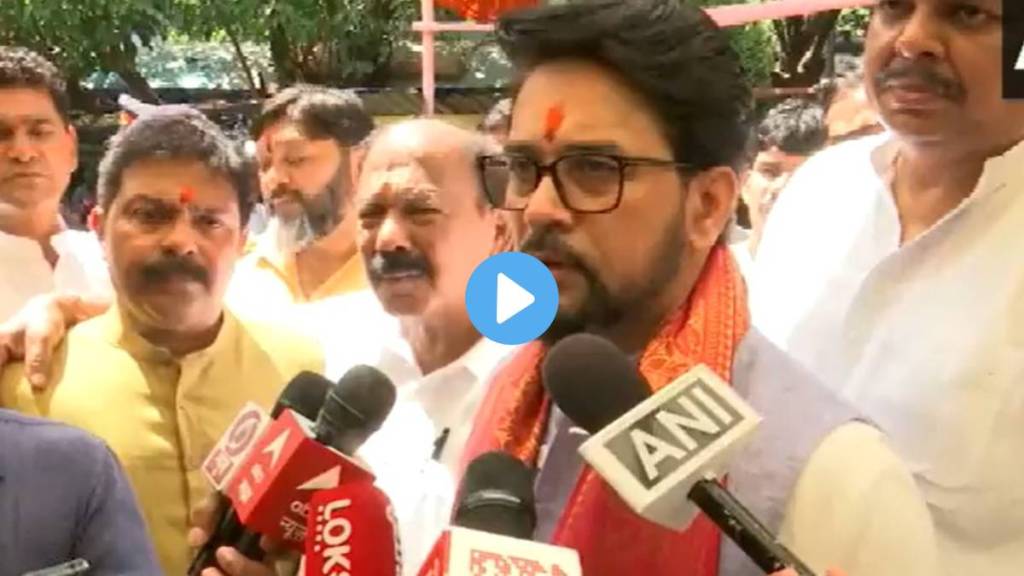 anurag thakur in mumbai over wrestler protest in jantarmantar